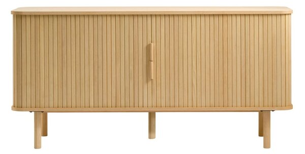 Niska komoda w dekorze dębu z drzwiami przesuwnymi 76x160 cm Cavo – Unique Furniture