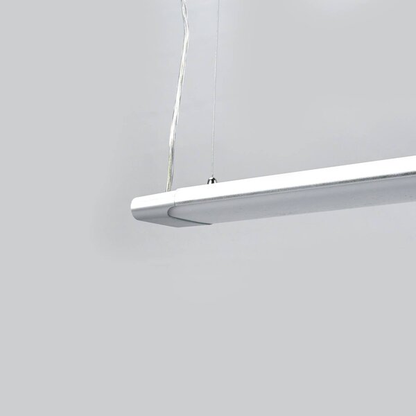 Lampa wisząca LED Arcchio Vinca, 120 cm, 3450 lm, 4000 K Vinca, aluminiowy / szary / cynkowy, biuro, tworzywo sztuczne, nowoczesny