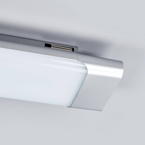 Lampa sufitowa LED Vinca Arcchio, aluminiowy / szary / cynkowy, biuro, tworzywo sztuczne, nowoczesny