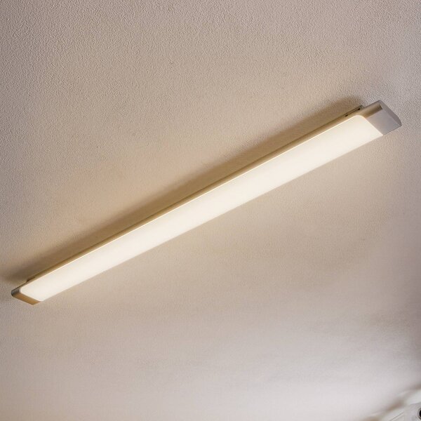 Lampa sufitowa LED Vinca Arcchio, aluminiowy / szary / cynkowy, biuro, tworzywo sztuczne, nowoczesny