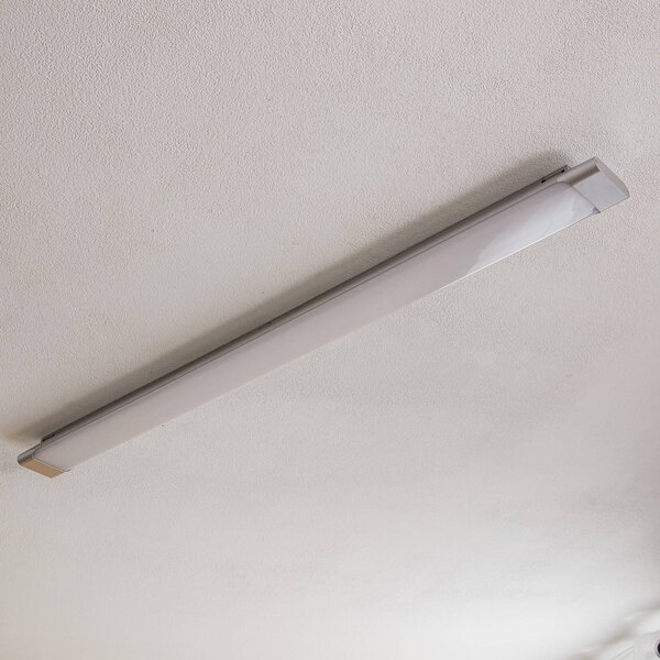 Lampa sufitowa LED Vinca Arcchio, aluminiowy / szary / cynkowy, biuro, tworzywo sztuczne, nowoczesny