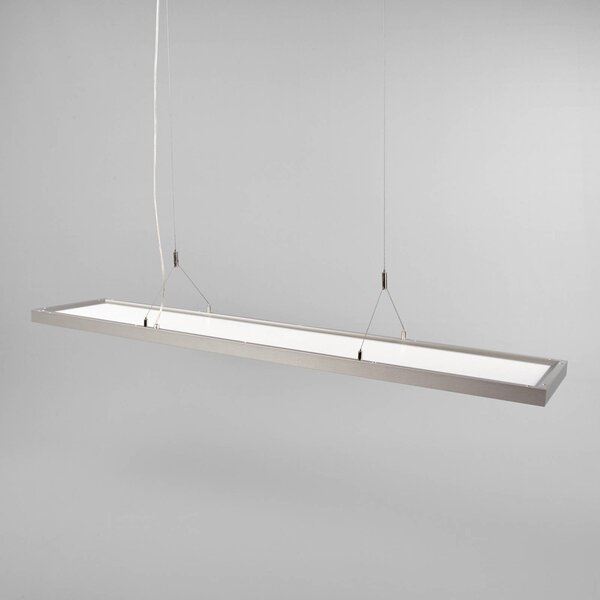 Arcchio lampa wisząca LED Dorean, srebrny, metal, 120cm Dorean Arcchio, możliwość ściemniania, aluminiowy / szary / cynkowy, biuro, metal, nowoczesny