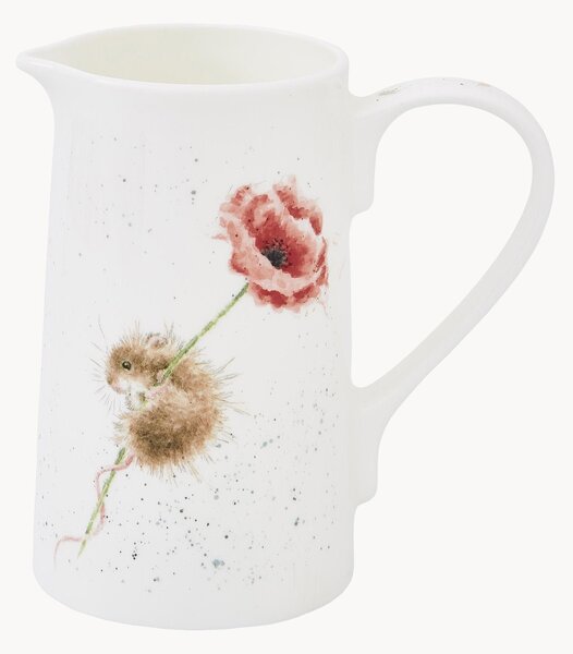 Dzbanek z porcelany kostnej Poppy Mouse