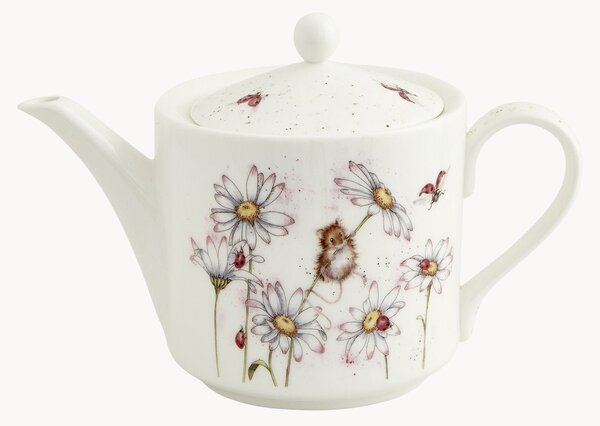Dzbanek z porcelany kostnej Mouse & Flower