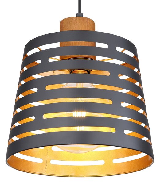 Globo Lampa wisząca Ablona, możliwość ściemniania, czarny, salon / jadalnia, metal, nowoczesny