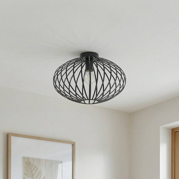 Lampa sufitowa Maivi Lindby, możliwość ściemniania, czarny, salon / jadalnia, metal, nowoczesny