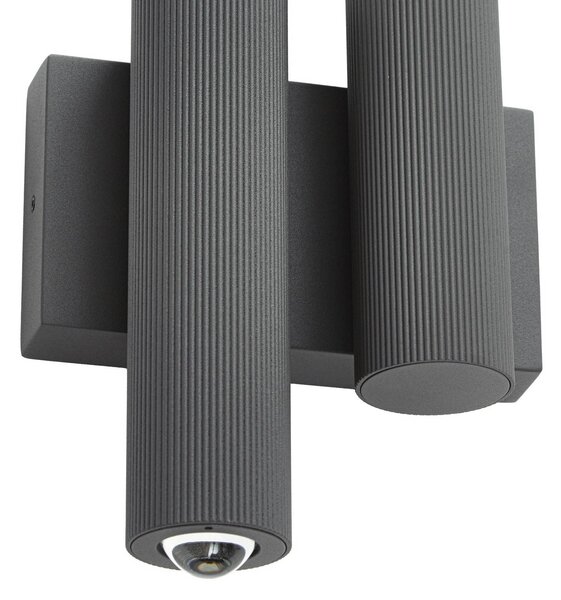 Kinkiet zewnętrzny LED Torvian Lucande, czarny, metal, nowoczesny