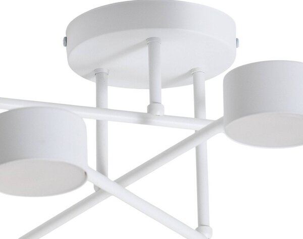 Lampa sufitowa Modus 6 EMIBIG LIGHTING, możliwość ściemniania, biały / opal, salon / jadalnia, metal, nowoczesny