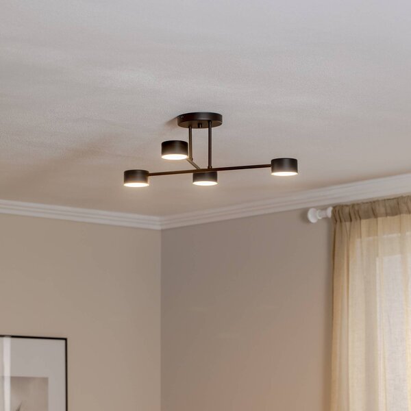 Lampa sufitowa Modus 4 EMIBIG LIGHTING, możliwość ściemniania, czarny, salon / jadalnia, metal, nowoczesny