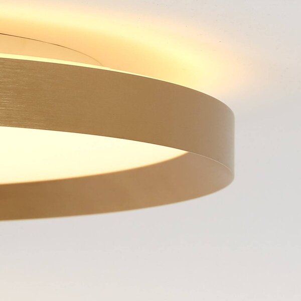 Steinhauer Lampa sufitowa LED Flady, możliwość ściemniania, mosiężny / złoty, salon / jadalnia, metal
