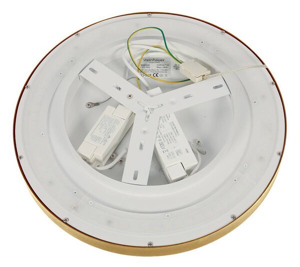 Steinhauer Lampa sufitowa LED Flady, możliwość ściemniania, mosiężny / złoty, salon / jadalnia, metal