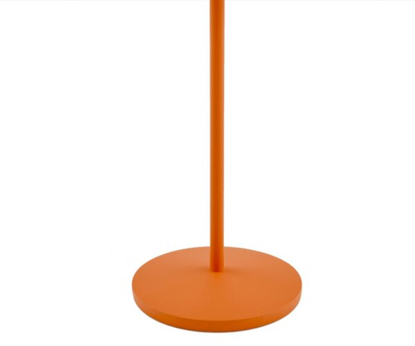 Lindby Arietty, lampa stołowa LED z akumulatorem, pomarańczowa, ściemniana, IP65 Arietty Lindby, możliwość ściemniania, żółty / pomarańczowy, salon / jadalnia, aluminium, nowoczesny