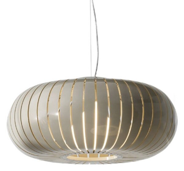 Kartell Lampa wisząca Teresa, aluminiowy / szary / cynkowy, salon / jadalnia, tworzywo sztuczne, design