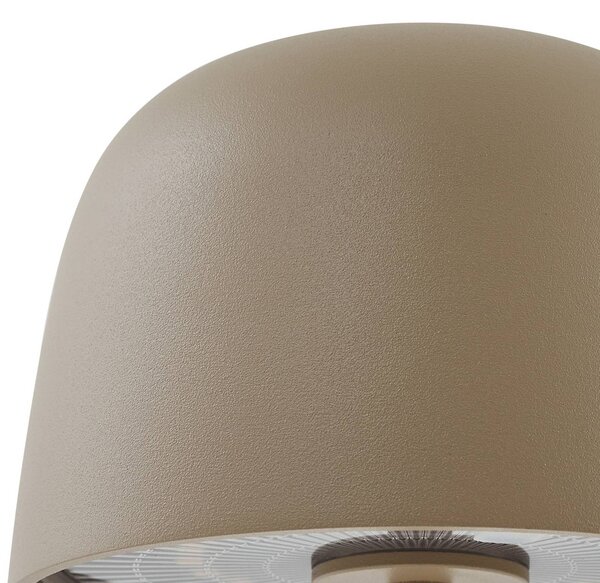 Lindby Arietty, lampa stołowa LED z akumulatorem, beżowa, ściemniana, IP65 Arietty Lindby, możliwość ściemniania, kremowy / amber, salon / jadalnia, aluminium, nowoczesny