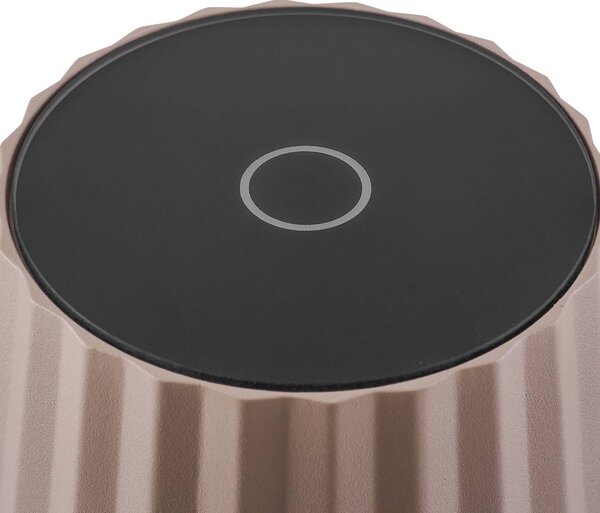 Lindby lampa stołowa LED Esali, beżowa, metal, IP65 Esali Lindby, możliwość ściemniania, kremowy / amber, salon / jadalnia, aluminium, nowoczesny