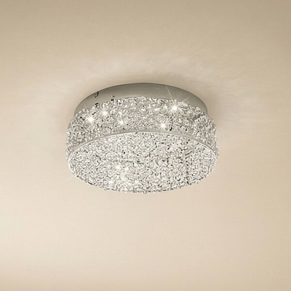 Lampa sufitowa LED Felias Lucande, chromowy / srebrny, sypialnia, nowoczesny