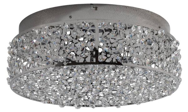 Lampa sufitowa LED Felias Lucande, chromowy / srebrny, sypialnia, nowoczesny