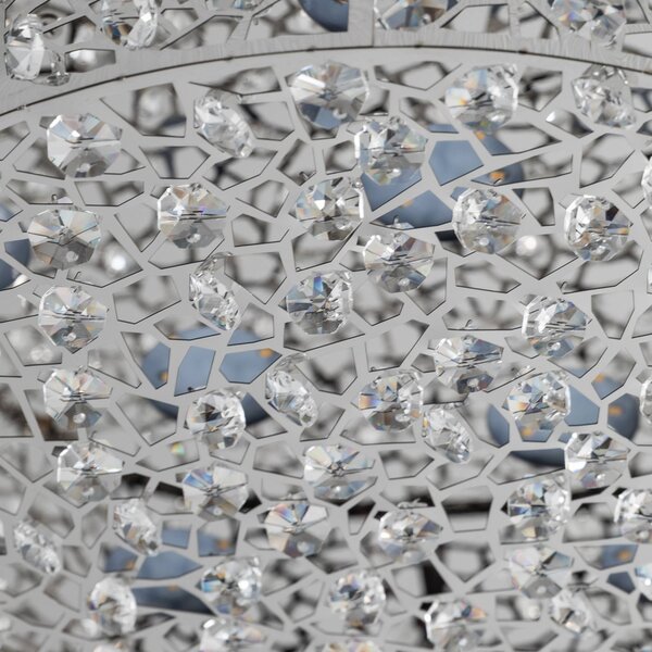 Lampa sufitowa LED Felias Lucande, chromowy / srebrny, sypialnia, nowoczesny