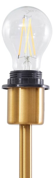 Lampa stojąca Aliette Lindby, mosiężny / złoty, salon / jadalnia, metal, nowoczesny