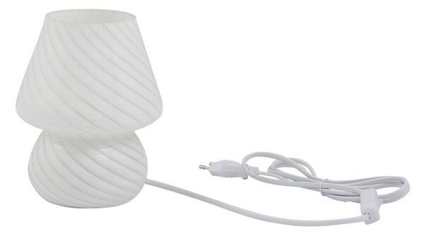 Lampa stołowa Andriana Lindby, biały / opal, salon / jadalnia, szkło, nowoczesny