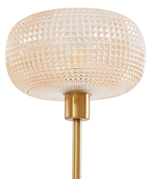 Lampa stojąca Aliette Lindby, mosiężny / złoty, salon / jadalnia, metal, nowoczesny