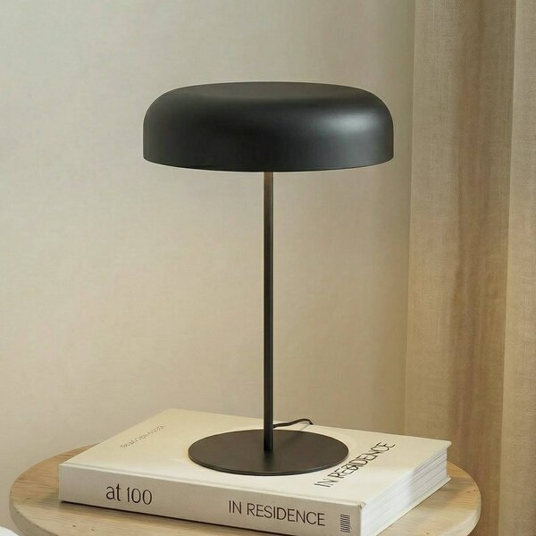 Lampa stołowa Edion Lindby, czarny, salon / jadalnia, metal, nowoczesny