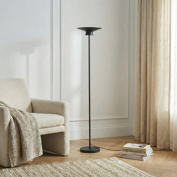 Lampa stojąca LED Norvind Lindby, czarny, salon / jadalnia, metal, nowoczesny