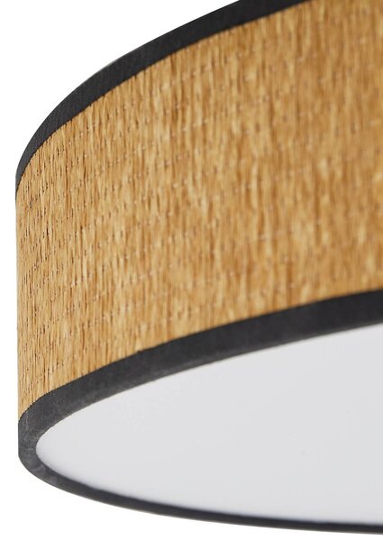 Lampa sufitowa LED Jutis Lindby, jasne drewno, salon / jadalnia, drewno, nowoczesny