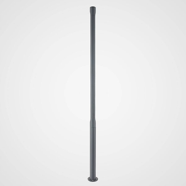 Lucande Dovino latarnia ogrodowa LED, 200 cm, czarny, aluminium, nowoczesny