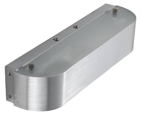 Kinkiet Nika Lindby, możliwość ściemniania, aluminiowy / szary / cynkowy, sypialnia, metal, nowoczesny