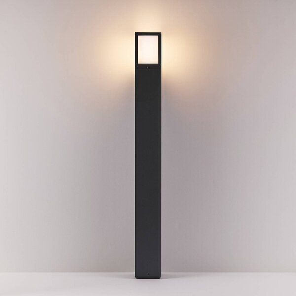 Deko-Light Słupek oświetleniowy Facado II, możliwość ściemniania, aluminiowy / szary / cynkowy, aluminium