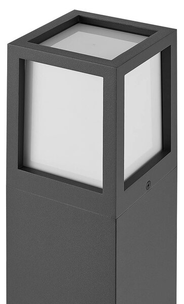 Deko-Light Słupek oświetleniowy Facado II, możliwość ściemniania, aluminiowy / szary / cynkowy, aluminium