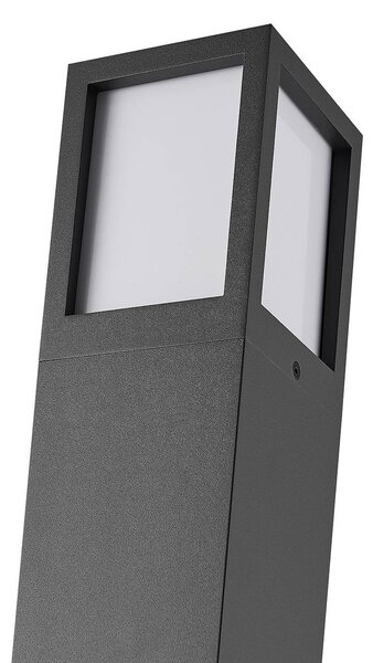 Deko-Light Słupek oświetleniowy Facado II, możliwość ściemniania, aluminiowy / szary / cynkowy, aluminium