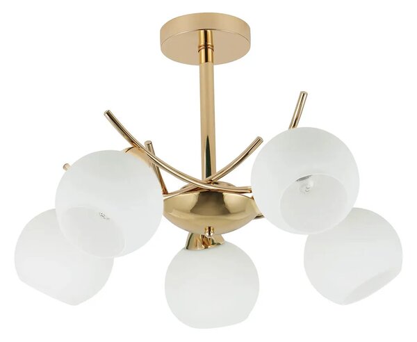 Złota lampa wisząca w stylu glamour - D249 F7-S36