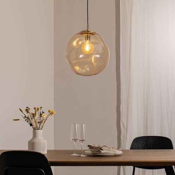 Lampa wisząca szklana Sol TK Lighting, możliwość ściemniania, przezroczysty / transparentny, salon / jadalnia, szkło, nowoczesny