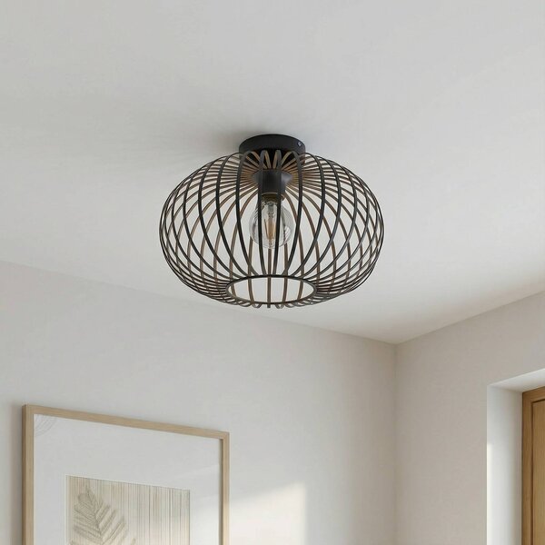 Lampa sufitowa Nahele Lindby, możliwość ściemniania, salon / jadalnia, metal, vintage
