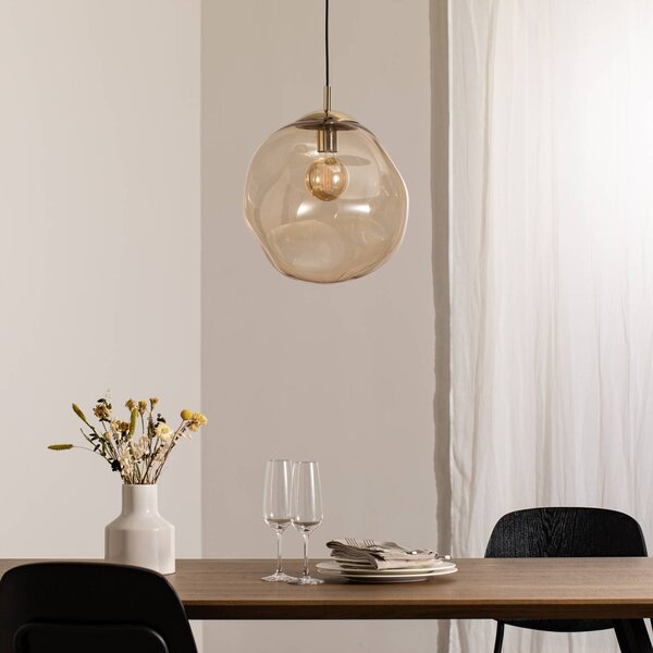 Lampa wisząca szklana Sol TK Lighting, możliwość ściemniania, przezroczysty / transparentny, salon / jadalnia, szkło, nowoczesny