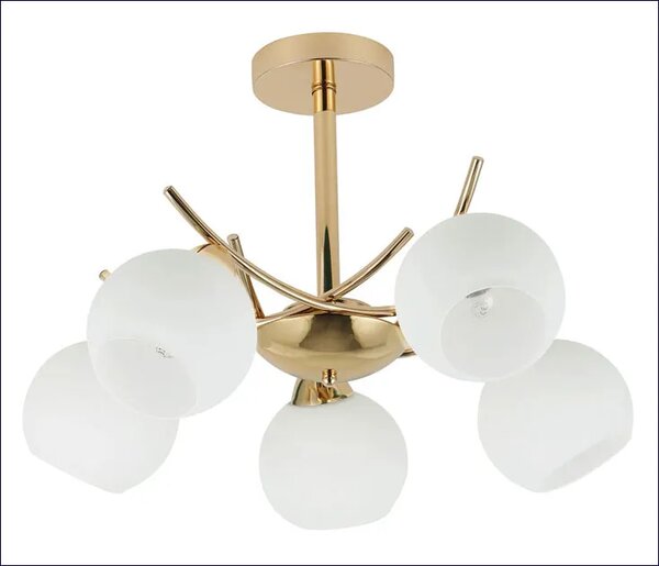 Złota lampa wisząca w stylu glamour - D249 F7-S36