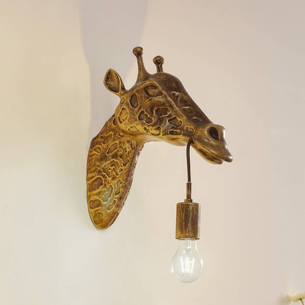 Kinkiet Nirvathia Lindby, możliwość ściemniania, mosiężny / złoty, salon / jadalnia, metal, design
