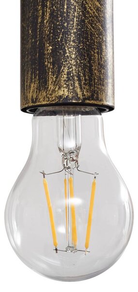 Kinkiet Nirvathia Lindby, możliwość ściemniania, mosiężny / złoty, salon / jadalnia, metal, design