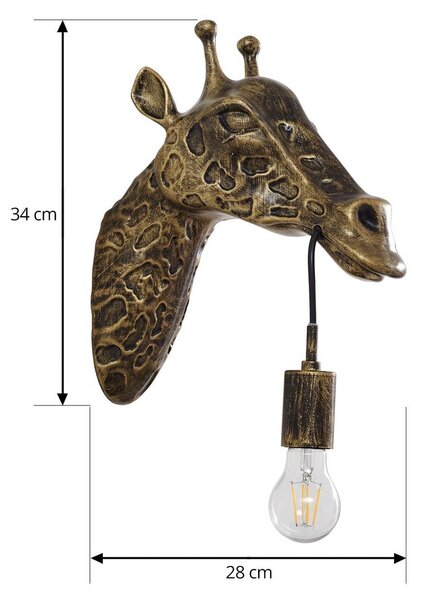 Kinkiet Nirvathia Lindby, możliwość ściemniania, mosiężny / złoty, salon / jadalnia, metal, design
