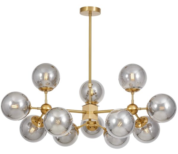 NOWOCZESNA LAMPA WISZĄCA MOSIĘŻNA ZODIAK W12