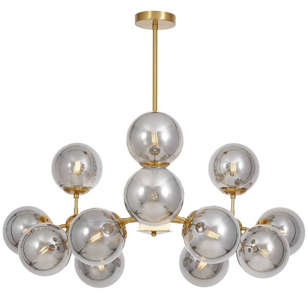 NOWOCZESNA LAMPA WISZĄCA MOSIĘŻNA ZODIAK W12