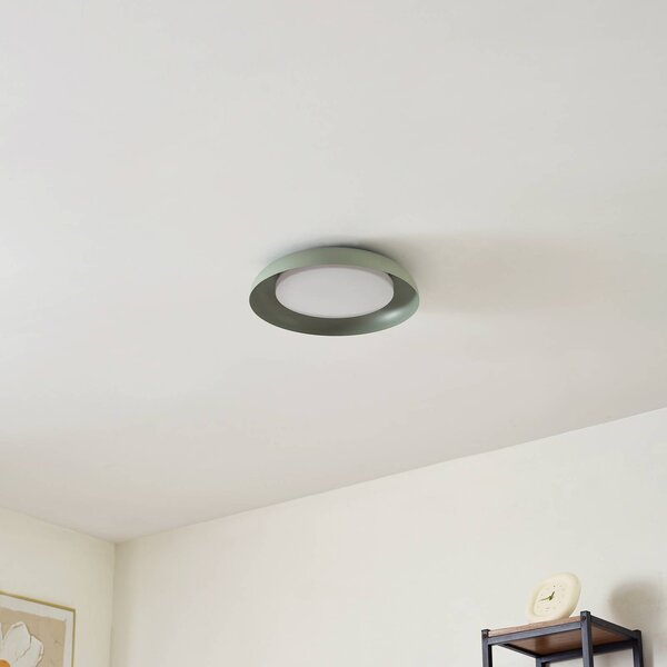 Lampa sufitowa LED Florie Lindby, zielony, salon / jadalnia, tworzywo sztuczne, nowoczesny