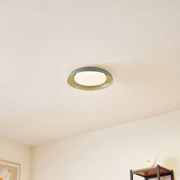Lampa sufitowa LED Florie Lindby, zielony, salon / jadalnia, tworzywo sztuczne, nowoczesny
