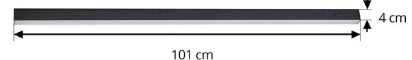 Lampa sufitowa LED Teniona Lucande, możliwość ściemniania, czarny, salon / jadalnia, aluminium, nowoczesny