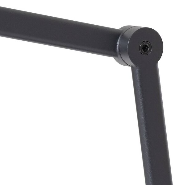 Lampa stołowa Silka Lucande, czarny, biuro, metal, nowoczesny