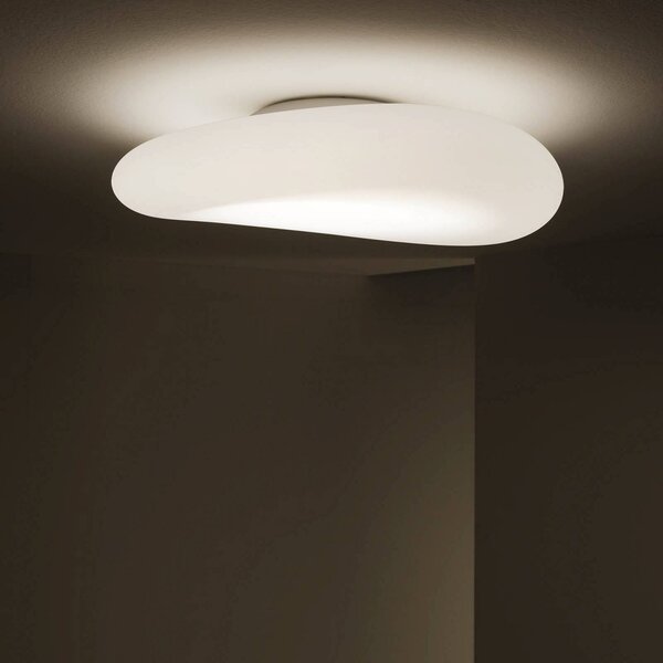 Stilnovo Lampa sufitowa designerska Mr. Magoo, możliwość ściemniania, biały / opal, salon / jadalnia, tworzywo sztuczne, nowoczesny