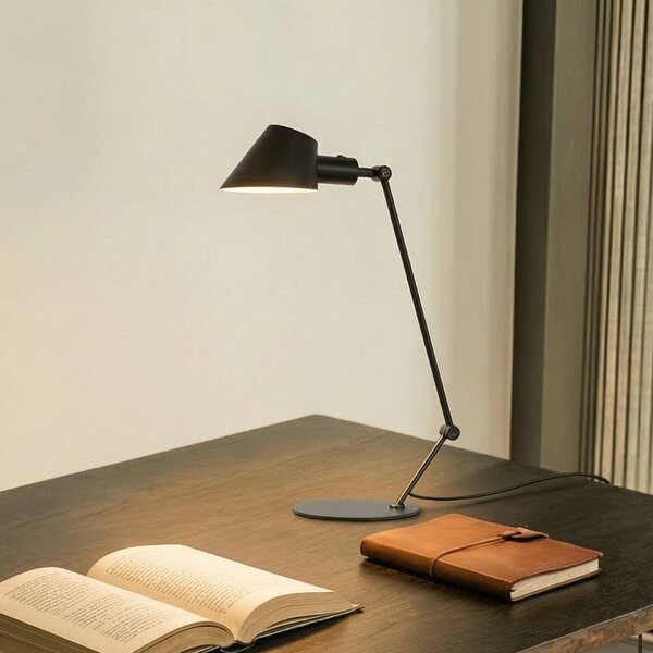 Lampa stołowa Corali Lindby, czarny, salon / jadalnia, metal, nowoczesny