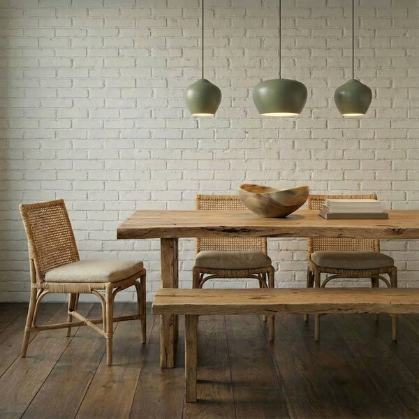 Lampa wisząca Malisa Lucande, możliwość ściemniania, zielony, salon / jadalnia, metal, skandynawski